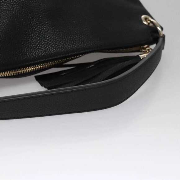 GUCCI Soho Hand Bag Leather Outlet 2way Black 308362 Auth mr900V - Picture 7 of 15